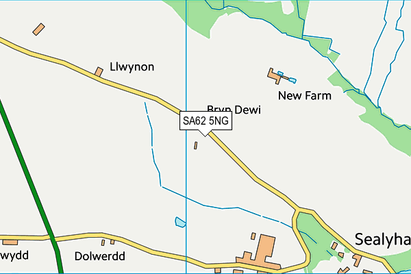 SA62 5NG map - OS VectorMap District (Ordnance Survey)