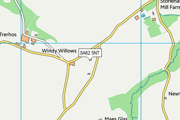 SA62 5NT map - OS VectorMap District (Ordnance Survey)