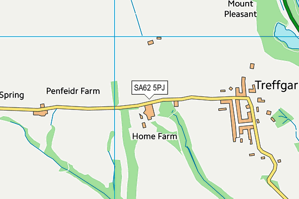 SA62 5PJ map - OS VectorMap District (Ordnance Survey)