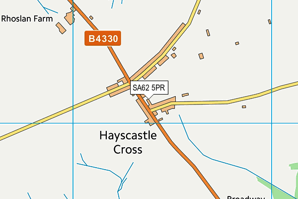 SA62 5PR map - OS VectorMap District (Ordnance Survey)