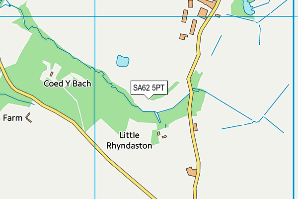 SA62 5PT map - OS VectorMap District (Ordnance Survey)