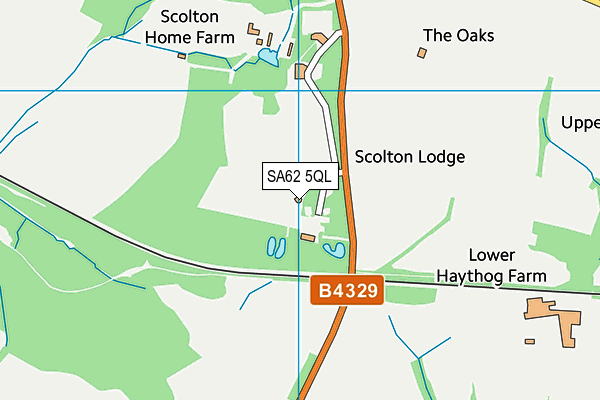 SA62 5QL map - OS VectorMap District (Ordnance Survey)