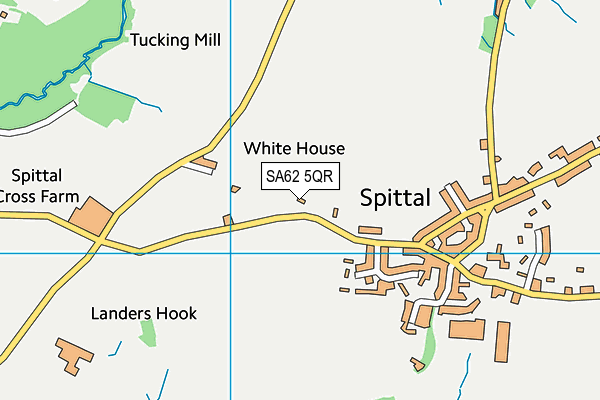 SA62 5QR map - OS VectorMap District (Ordnance Survey)