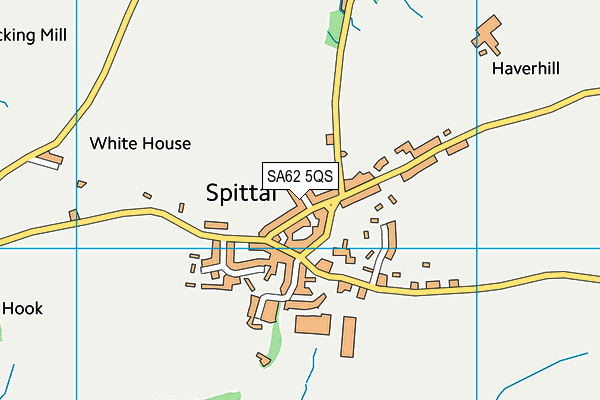 SA62 5QS map - OS VectorMap District (Ordnance Survey)