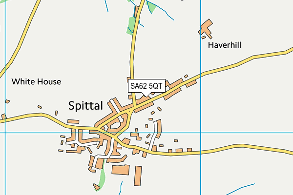 SA62 5QT map - OS VectorMap District (Ordnance Survey)