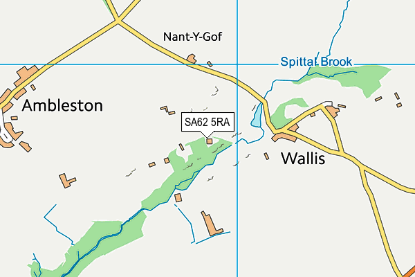 SA62 5RA map - OS VectorMap District (Ordnance Survey)