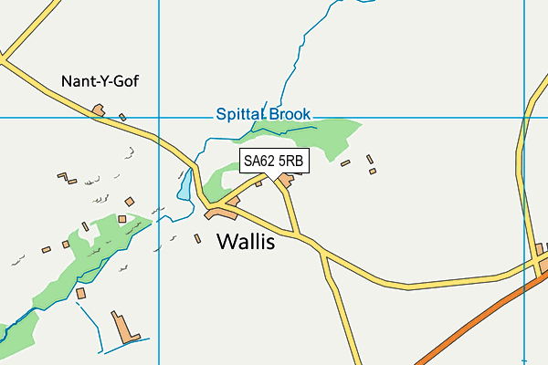 SA62 5RB map - OS VectorMap District (Ordnance Survey)