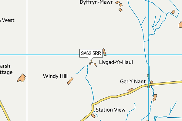 SA62 5RR map - OS VectorMap District (Ordnance Survey)