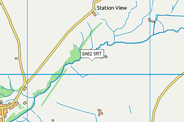 SA62 5RT map - OS VectorMap District (Ordnance Survey)