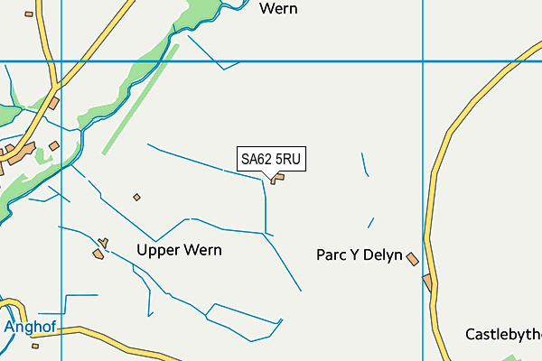 SA62 5RU map - OS VectorMap District (Ordnance Survey)