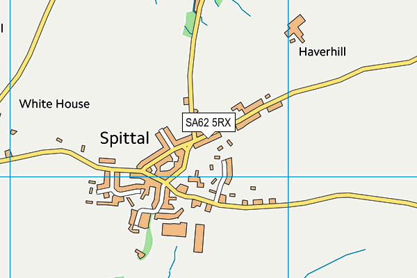 SA62 5RX map - OS VectorMap District (Ordnance Survey)