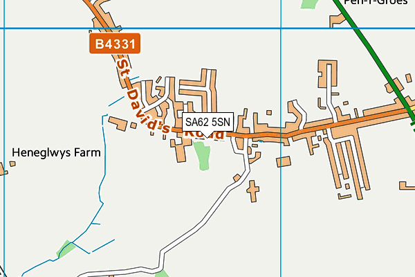 SA62 5SN map - OS VectorMap District (Ordnance Survey)