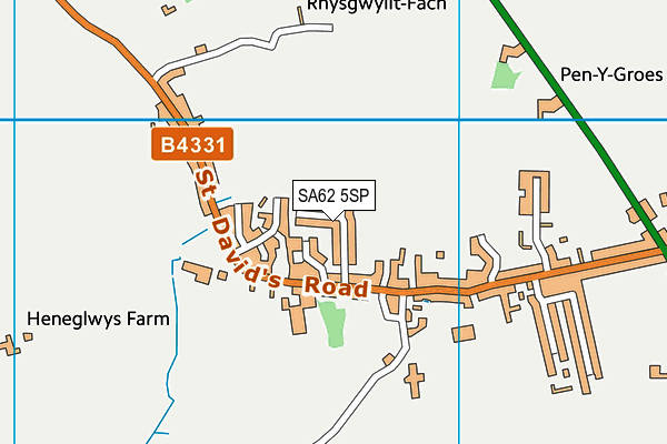 SA62 5SP map - OS VectorMap District (Ordnance Survey)