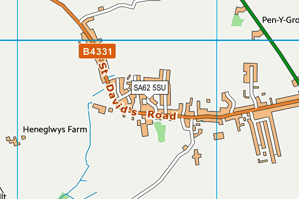 SA62 5SU map - OS VectorMap District (Ordnance Survey)