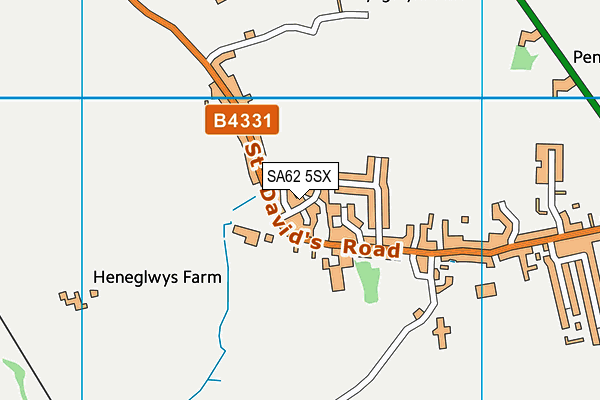 SA62 5SX map - OS VectorMap District (Ordnance Survey)