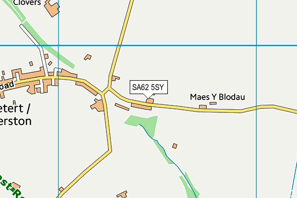 SA62 5SY map - OS VectorMap District (Ordnance Survey)