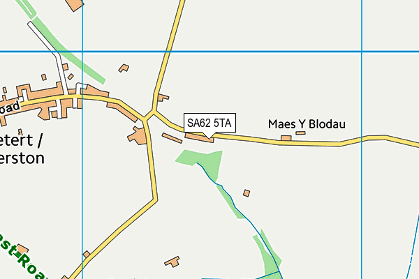 SA62 5TA map - OS VectorMap District (Ordnance Survey)