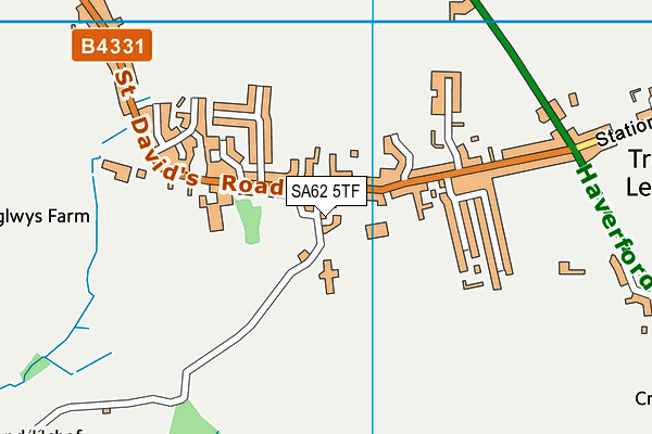 SA62 5TF map - OS VectorMap District (Ordnance Survey)