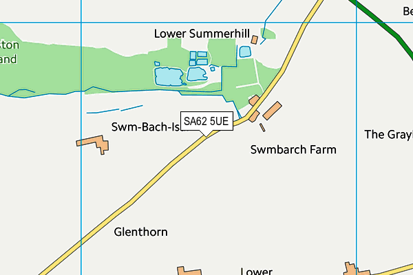 SA62 5UE map - OS VectorMap District (Ordnance Survey)