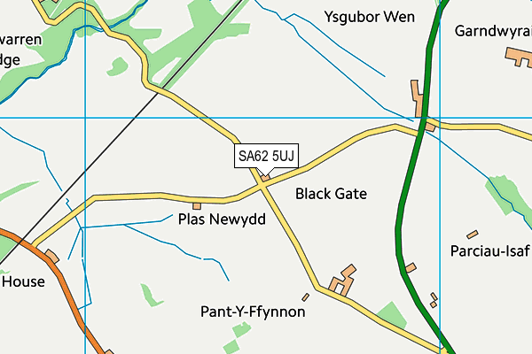 SA62 5UJ map - OS VectorMap District (Ordnance Survey)