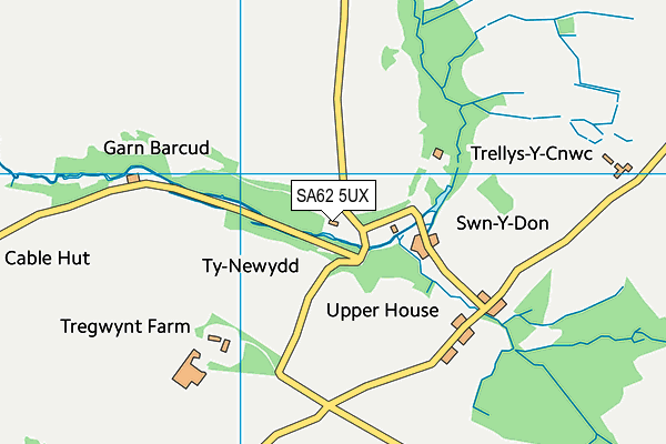 SA62 5UX map - OS VectorMap District (Ordnance Survey)