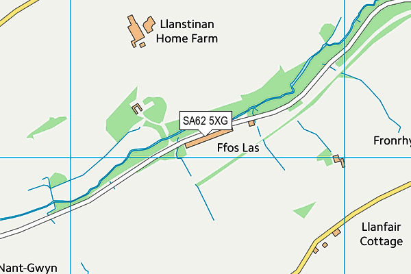 SA62 5XG map - OS VectorMap District (Ordnance Survey)