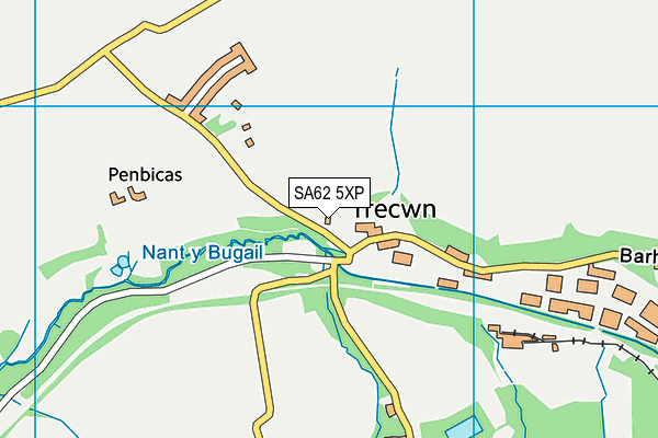 SA62 5XP map - OS VectorMap District (Ordnance Survey)