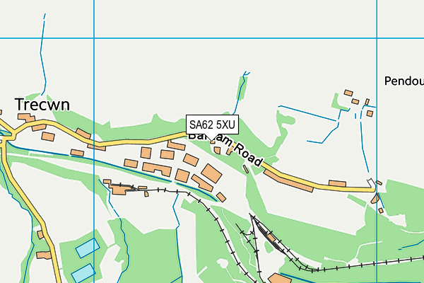 SA62 5XU map - OS VectorMap District (Ordnance Survey)