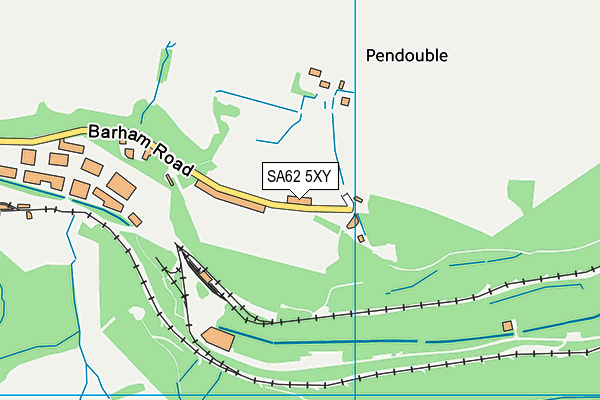 SA62 5XY map - OS VectorMap District (Ordnance Survey)