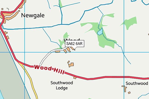 SA62 6AR map - OS VectorMap District (Ordnance Survey)