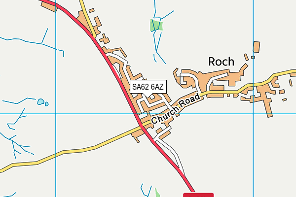 SA62 6AZ map - OS VectorMap District (Ordnance Survey)