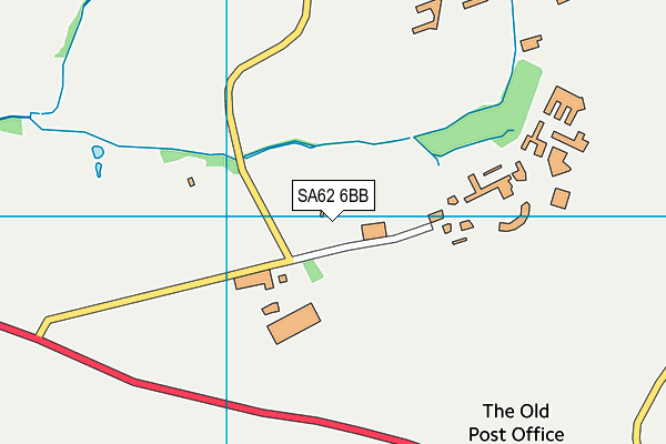 SA62 6BB map - OS VectorMap District (Ordnance Survey)