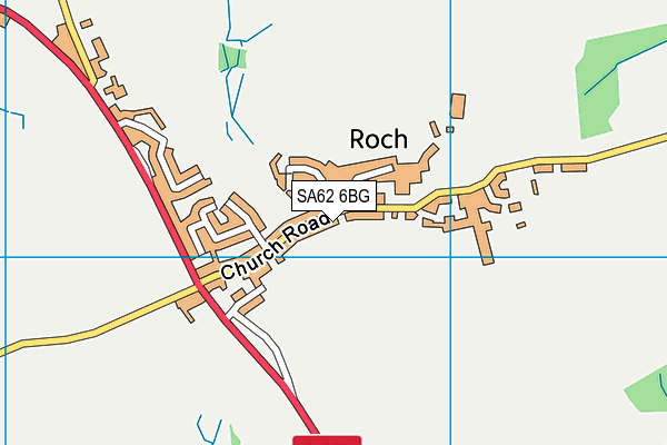 SA62 6BG map - OS VectorMap District (Ordnance Survey)