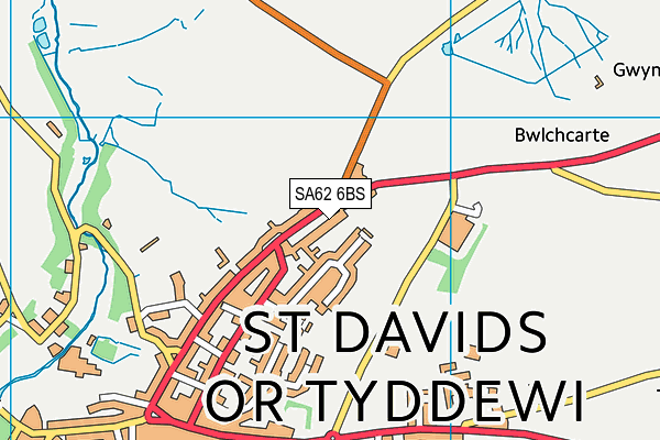 SA62 6BS map - OS VectorMap District (Ordnance Survey)