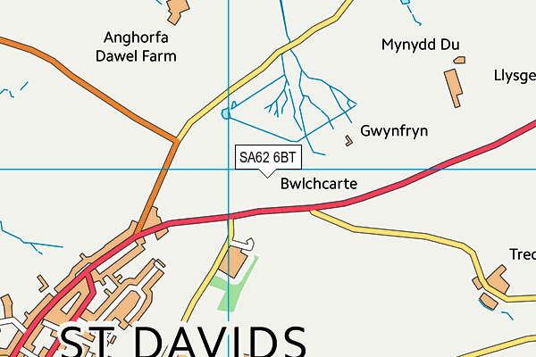 SA62 6BT map - OS VectorMap District (Ordnance Survey)