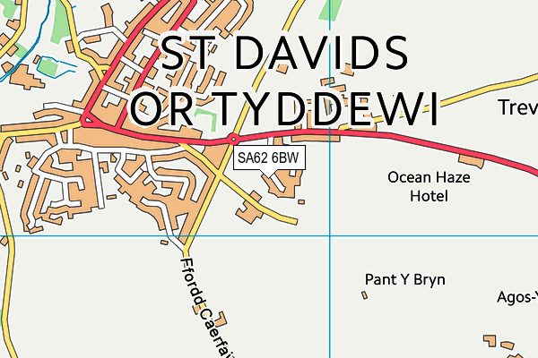 SA62 6BW map - OS VectorMap District (Ordnance Survey)