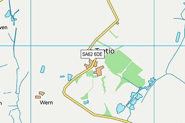 SA62 6DE map - OS VectorMap District (Ordnance Survey)