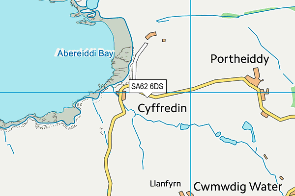 SA62 6DS map - OS VectorMap District (Ordnance Survey)