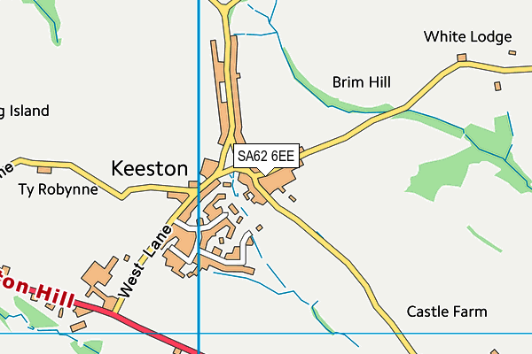 SA62 6EE map - OS VectorMap District (Ordnance Survey)