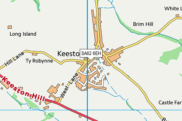 SA62 6EH map - OS VectorMap District (Ordnance Survey)