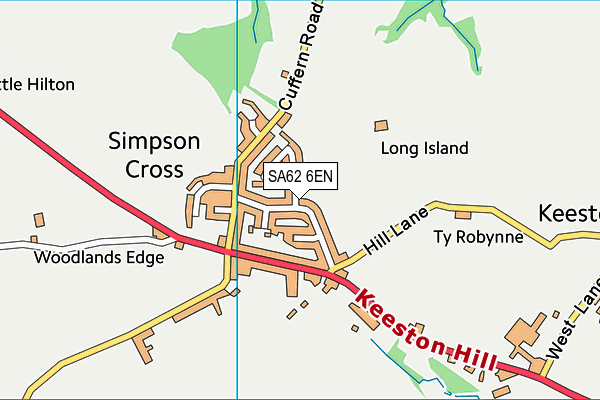 SA62 6EN map - OS VectorMap District (Ordnance Survey)