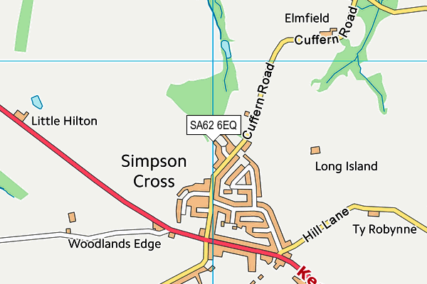 SA62 6EQ map - OS VectorMap District (Ordnance Survey)