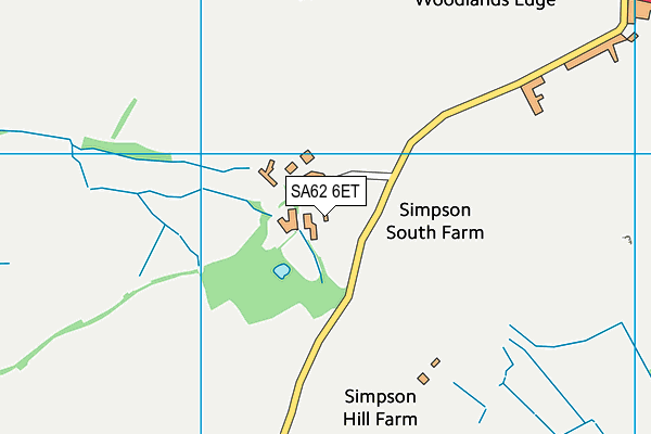 SA62 6ET map - OS VectorMap District (Ordnance Survey)