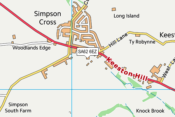 SA62 6EZ map - OS VectorMap District (Ordnance Survey)