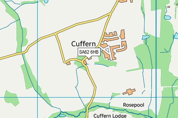 SA62 6HB map - OS VectorMap District (Ordnance Survey)