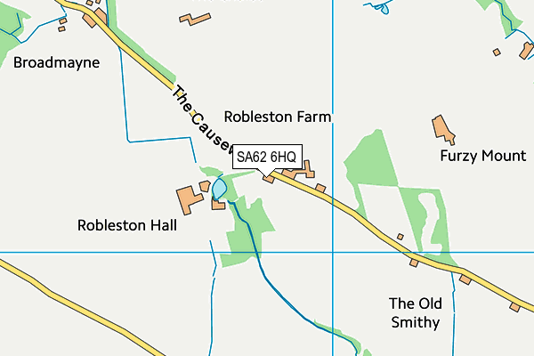 SA62 6HQ map - OS VectorMap District (Ordnance Survey)