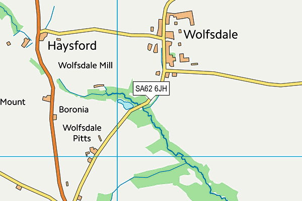 SA62 6JH map - OS VectorMap District (Ordnance Survey)