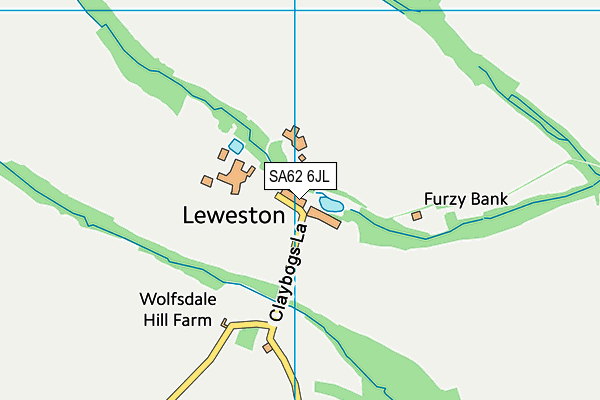 SA62 6JL map - OS VectorMap District (Ordnance Survey)