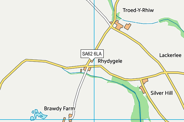 SA62 6LA map - OS VectorMap District (Ordnance Survey)