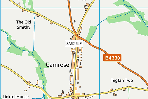 SA62 6LF map - OS VectorMap District (Ordnance Survey)